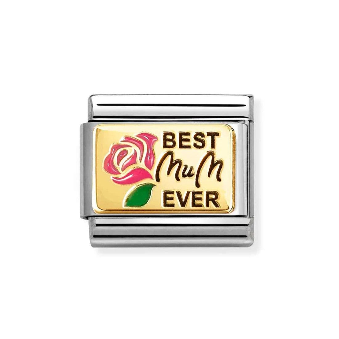 Composable Classic Best Mum Ever In 18K Gold Charm