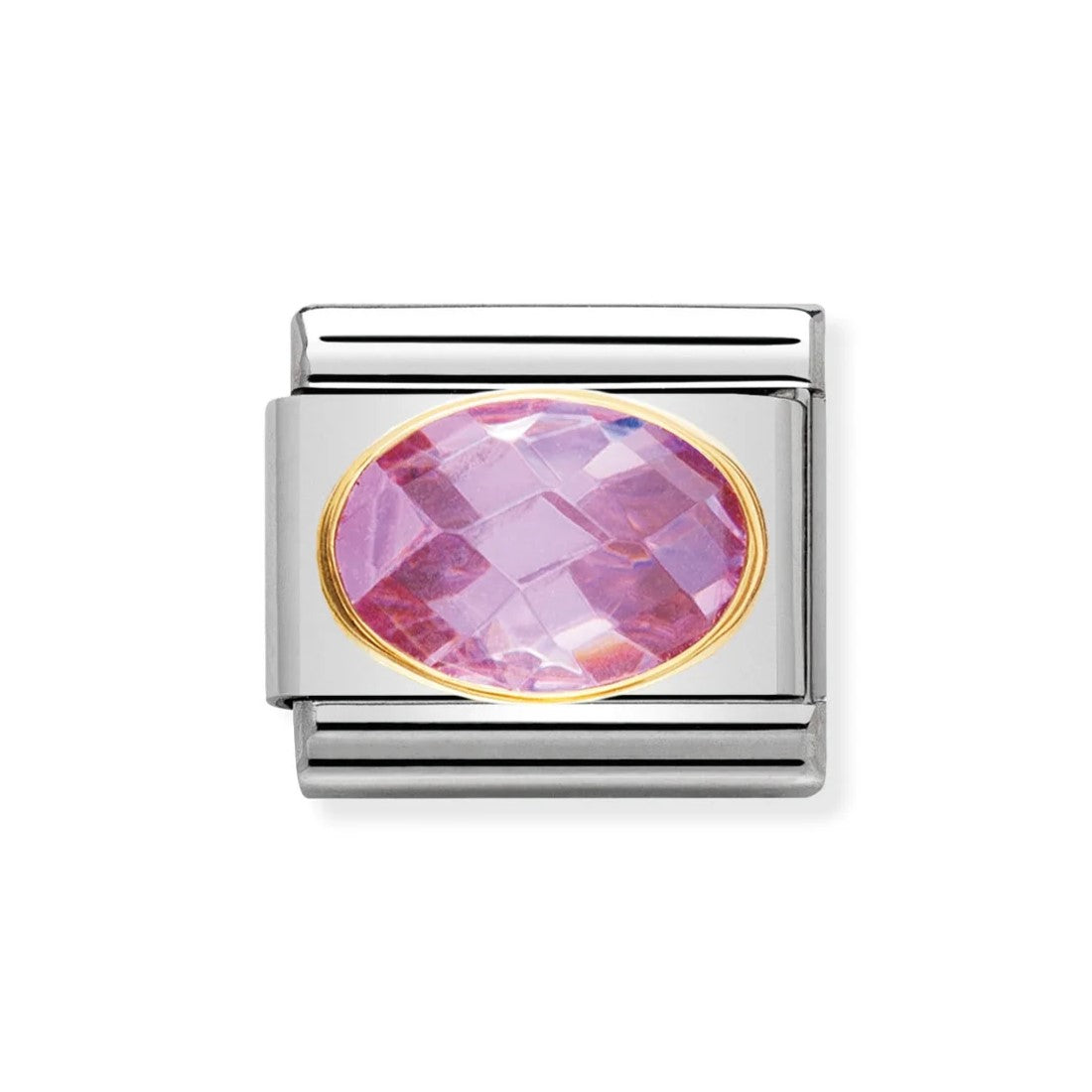 Classic Gold Set Pink CZ Link