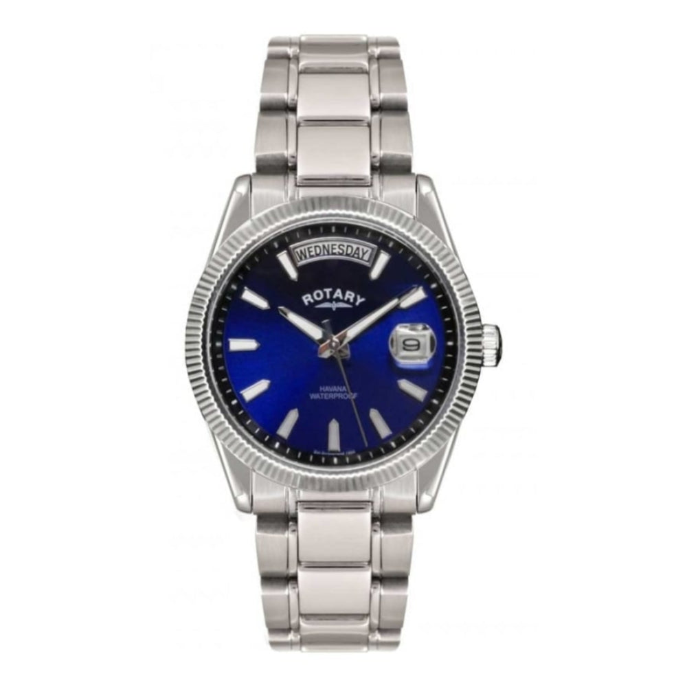 Mens Blue Face Bracelet Watch