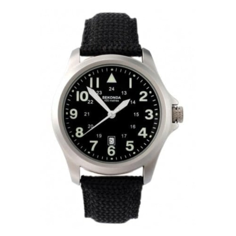 Gents Illuminious Fabric Strap Watch