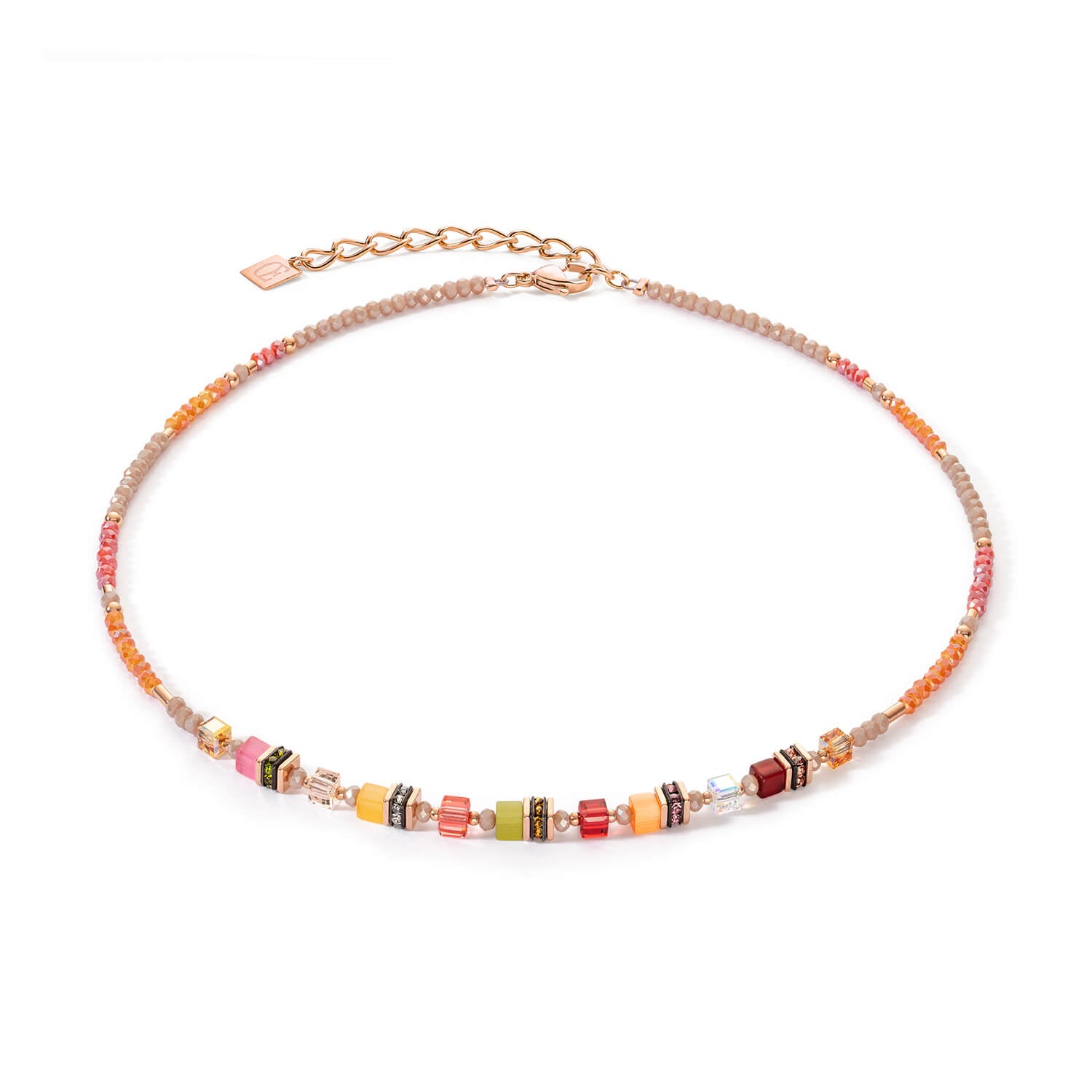 Cube Story Sparkling Multicolour Indian Summer Necklace