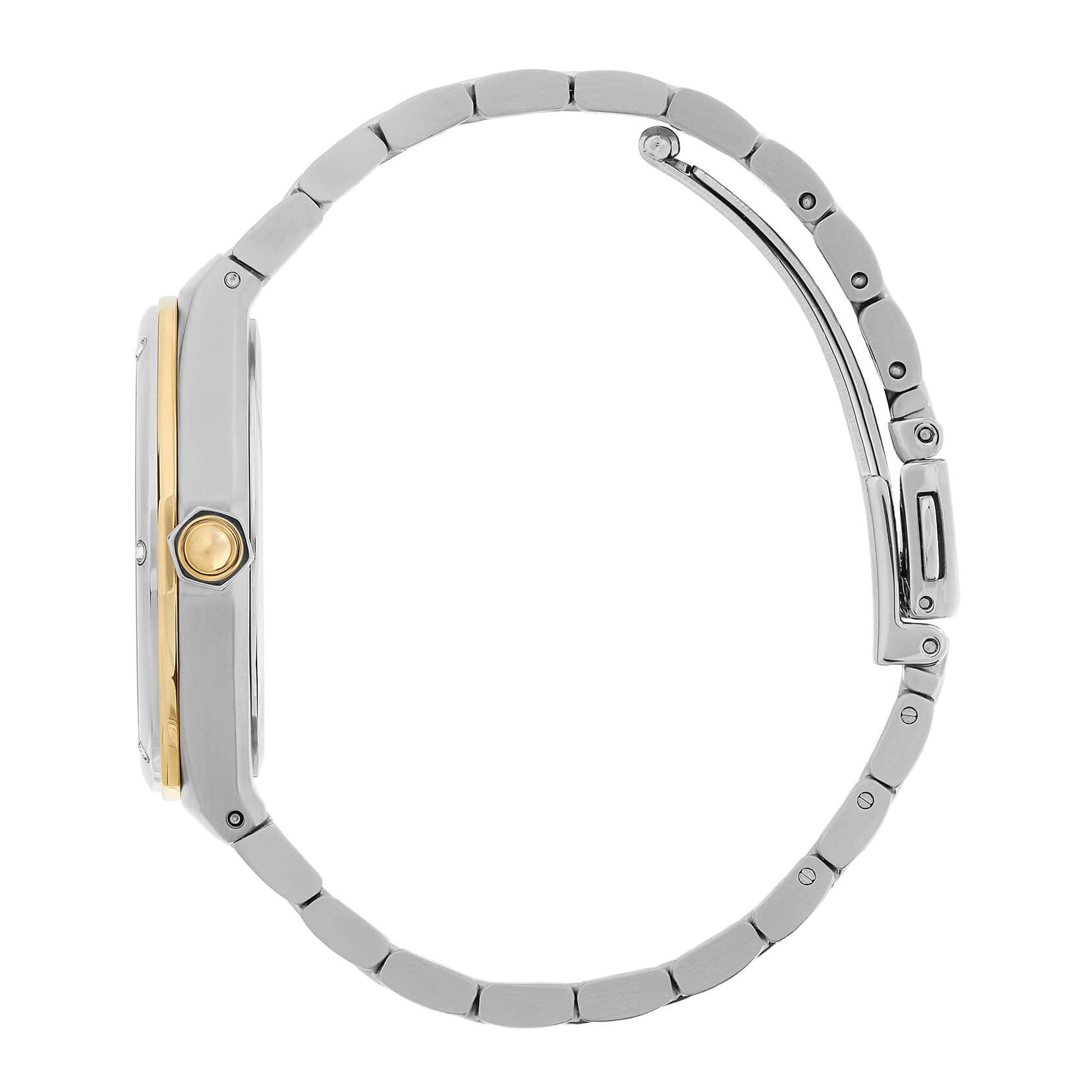 Sports Luxe Hexa White, Gold & Silver Bracelet Watch