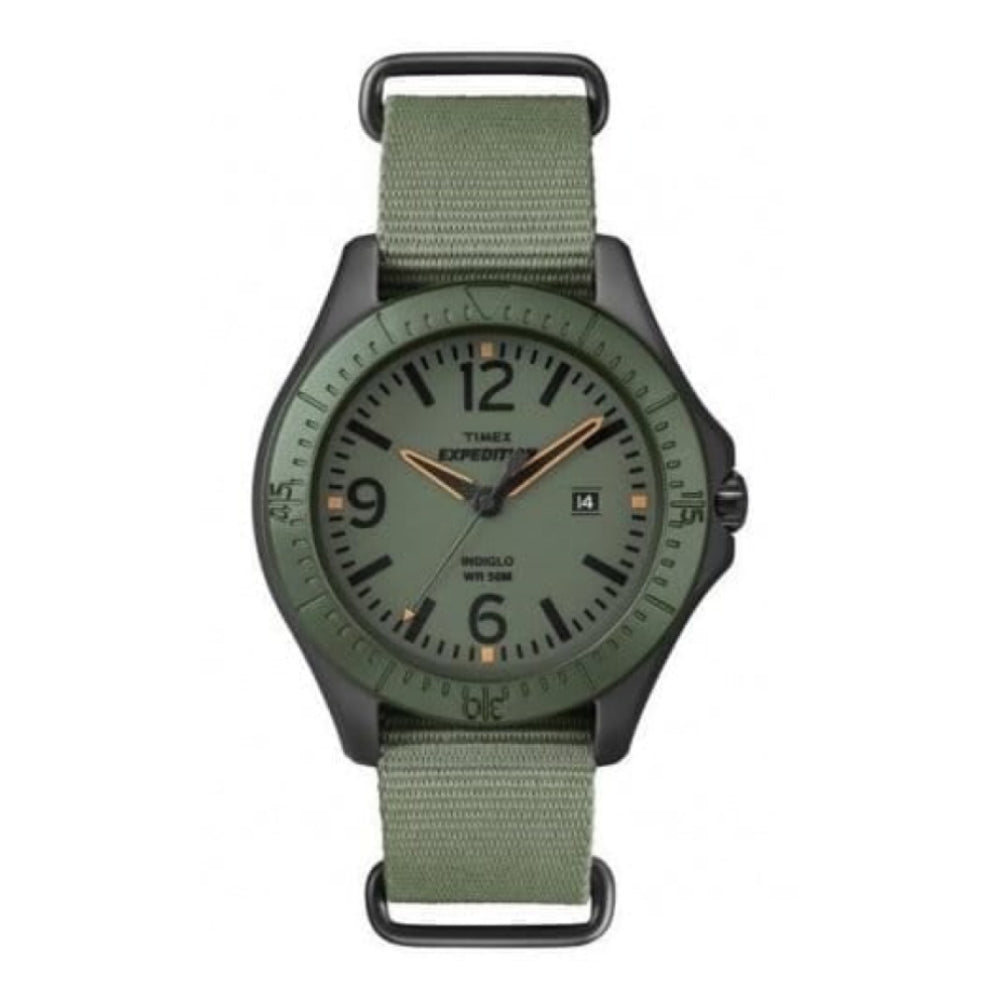 Gents Olive Green Nylon Strap Watch