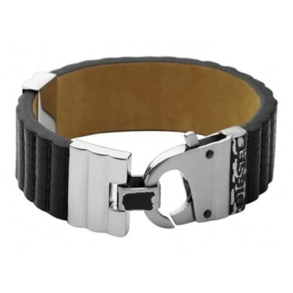 Gents Thick Leather Clasp Bracelet