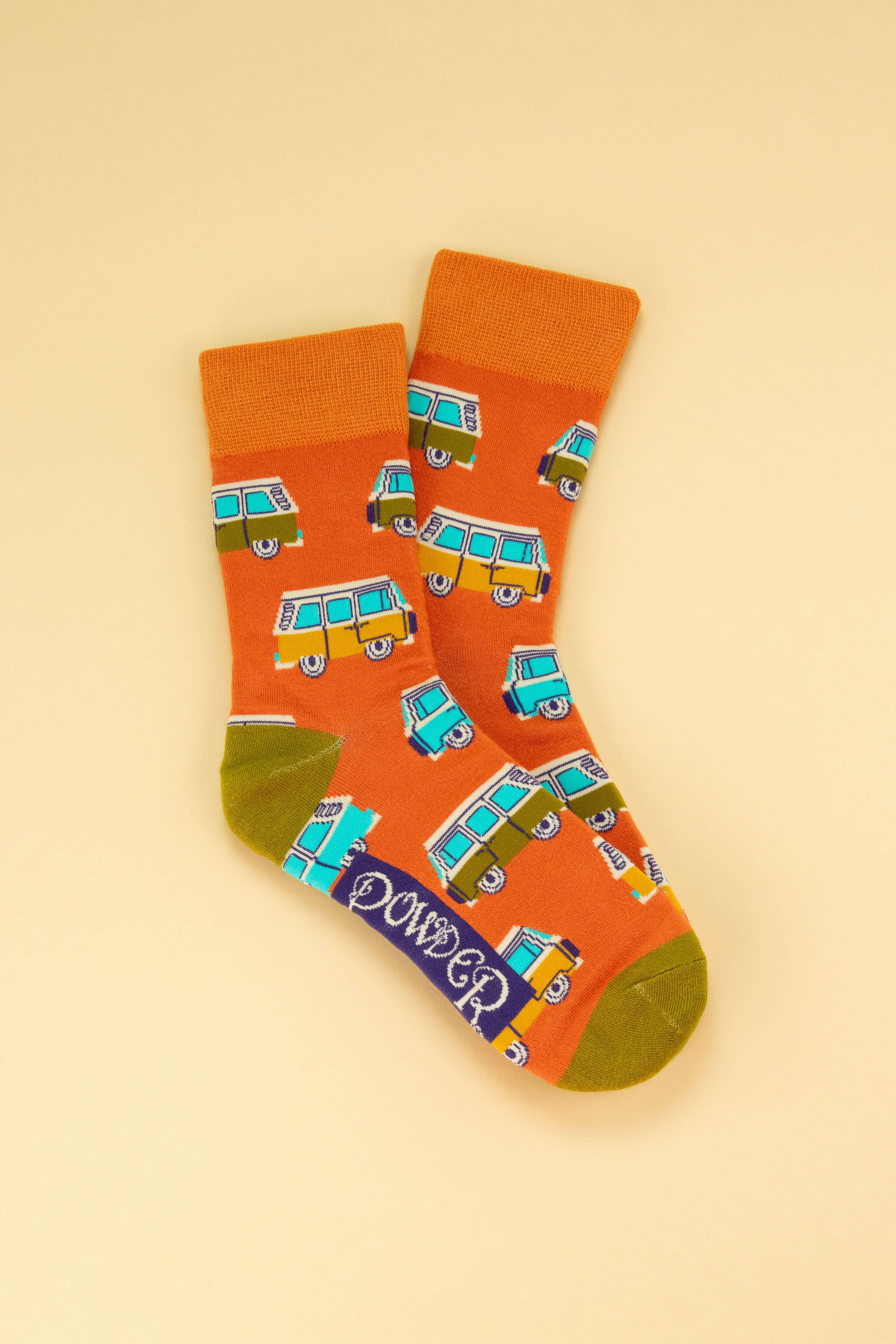 Campervan - Tangerine Men's Socks