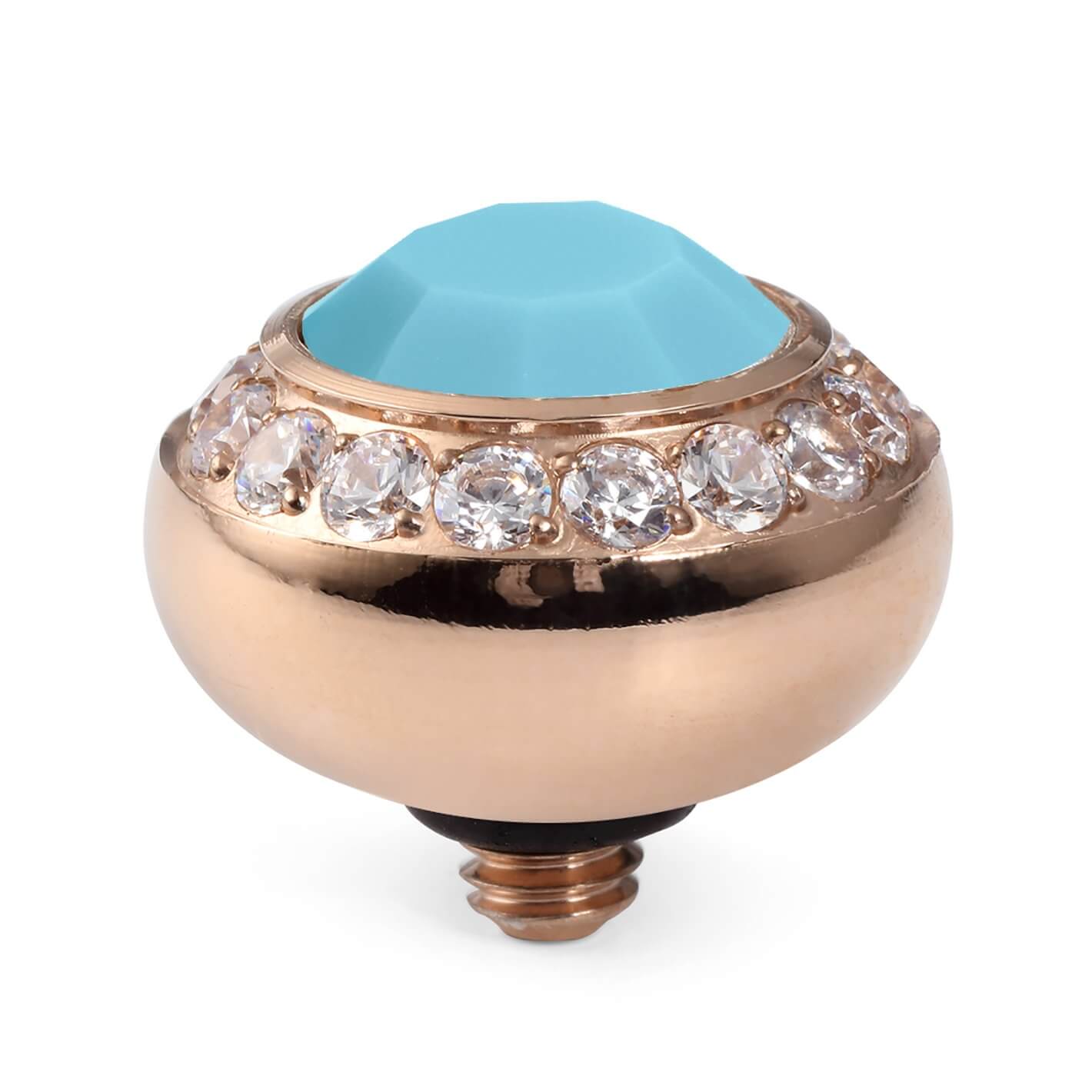 Tondo Deluxe (Rg/P) 10mm Turquoise Opal Top