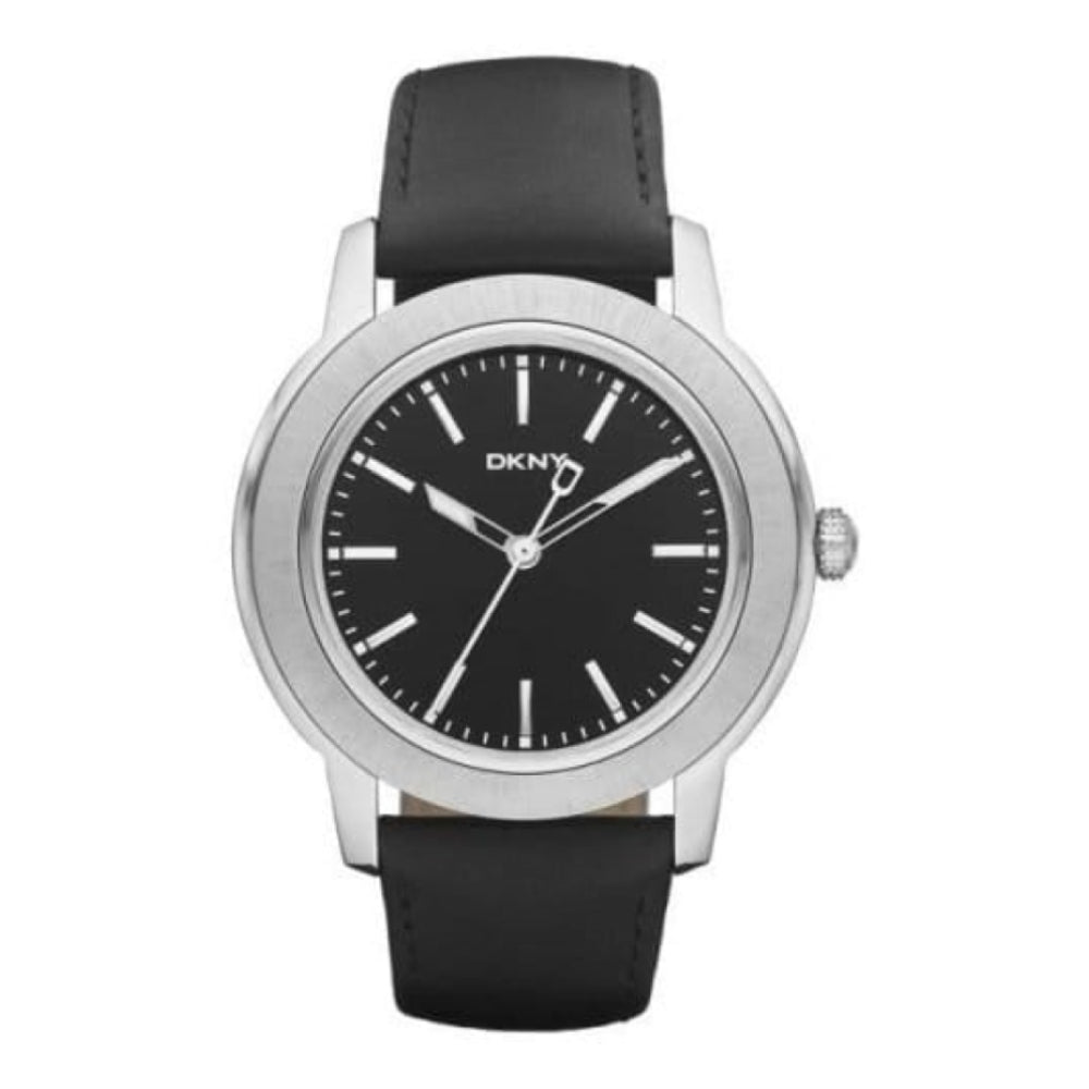 Gents Black Leather & Dial Dress Watch