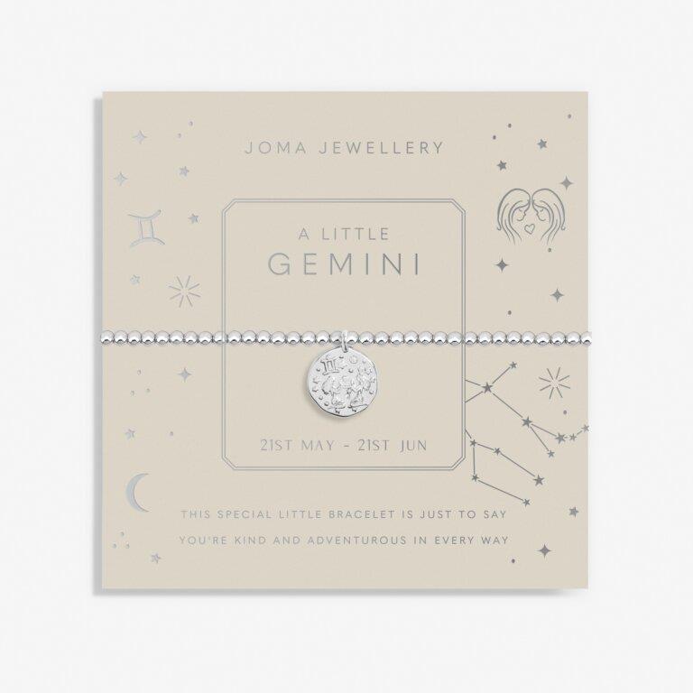 Star Sign A Little 'Gemini' Silver Plated Bracelet