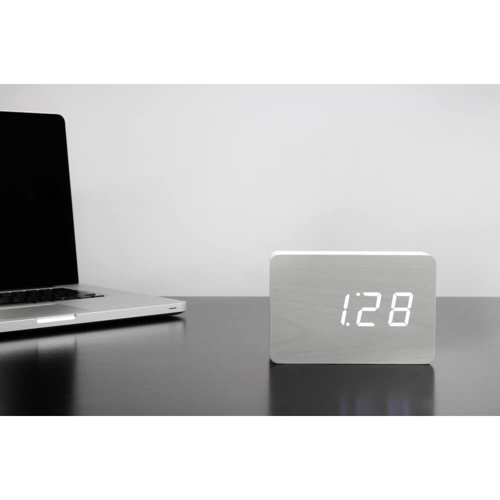 Brick White Click Clock/White LED