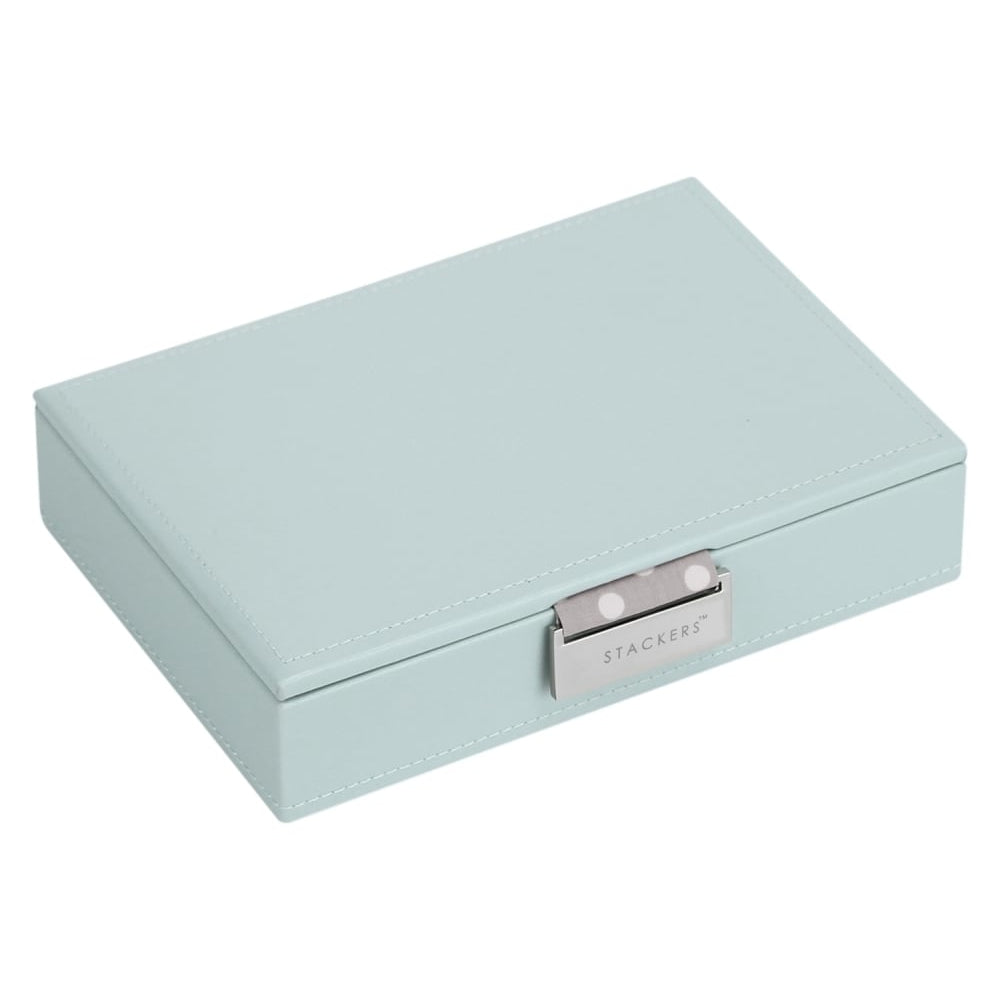 Duck Egg & Grey Polka Mini Lidded Stacker