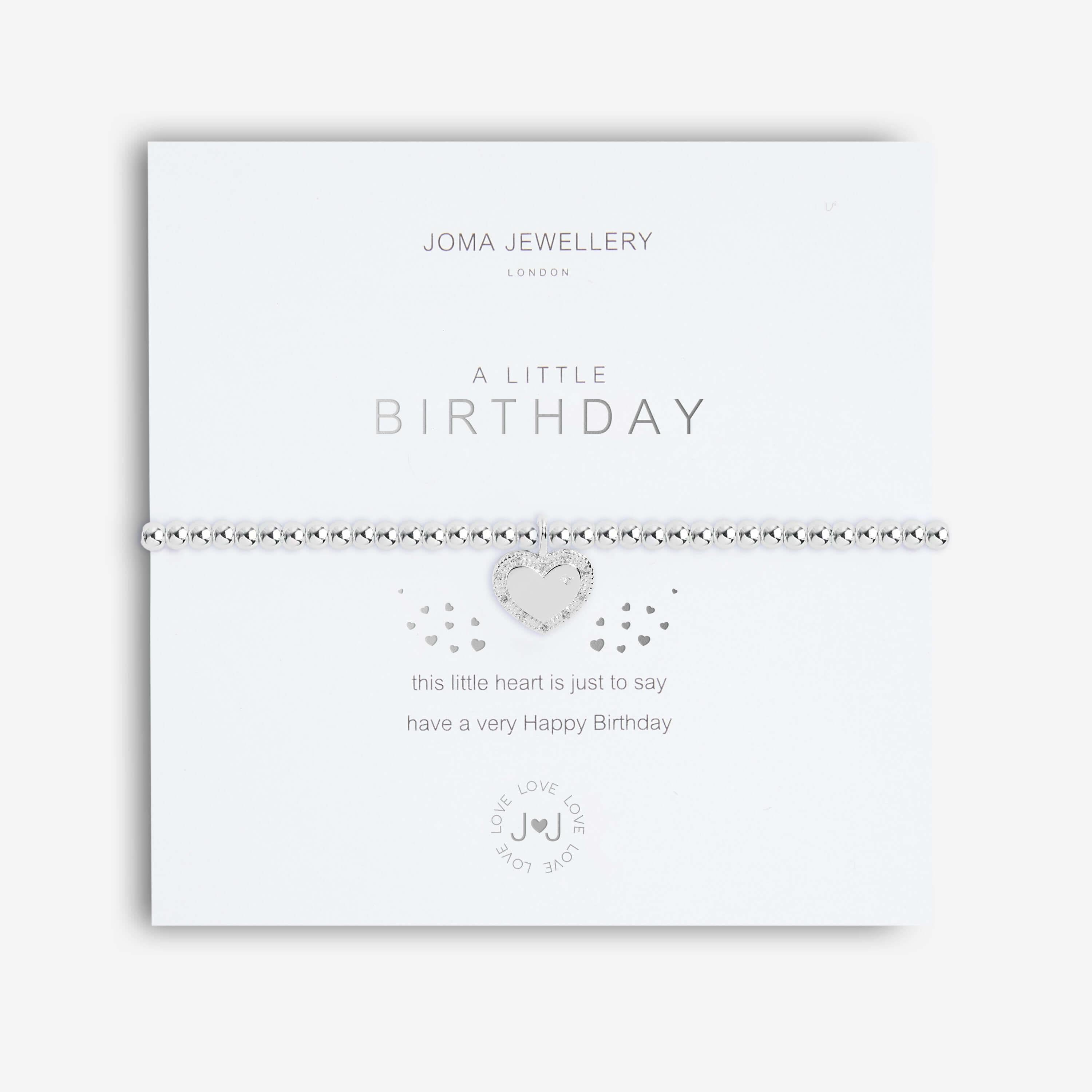 A Little | Birthday | Silver | Bracelet | 17.5cm Stretch