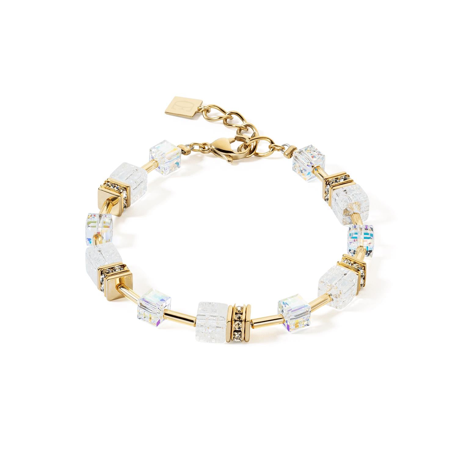 GeoCUBE Iconic Gold & White Nature Bracelet
