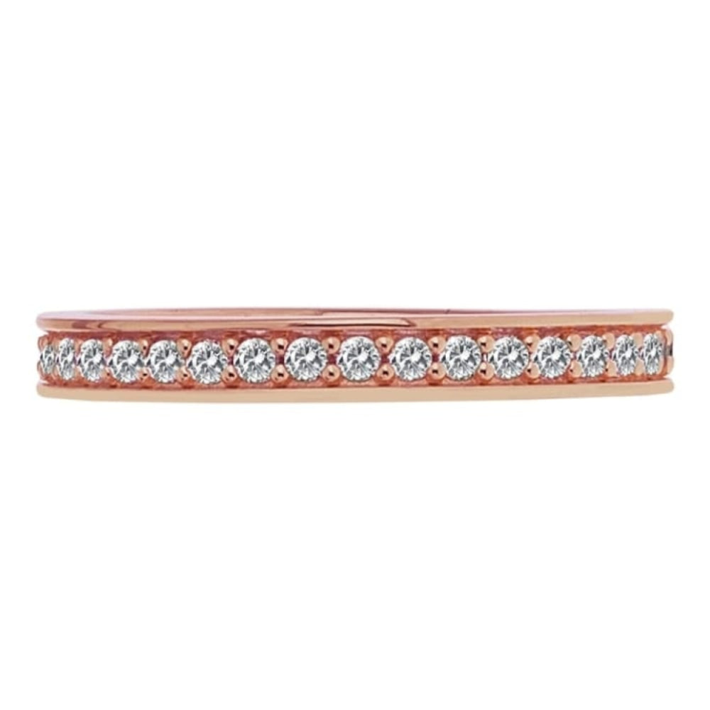 Infinito Rose Gold Plated Sterling Silver Ring