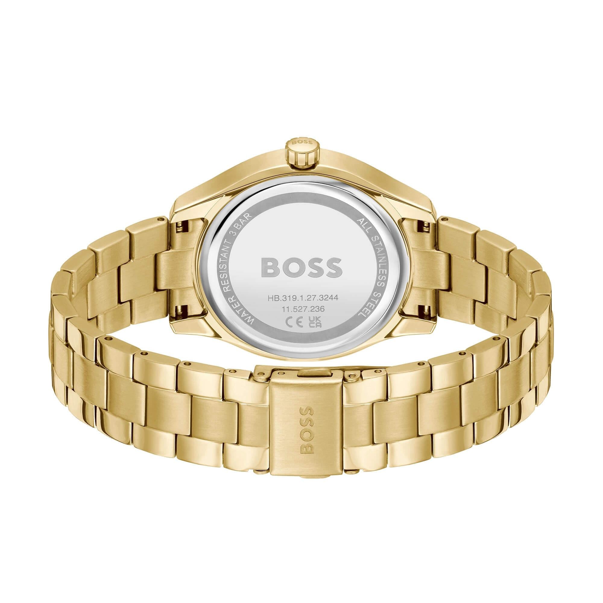 Lida Green Dial With Gold Plated Bracelet Strap Ladies Watch