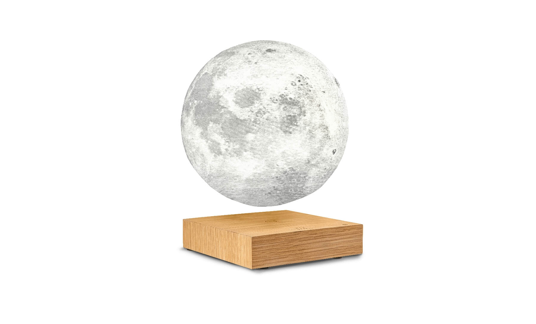 Smart Moon Lamp- Natural White Ash Wood