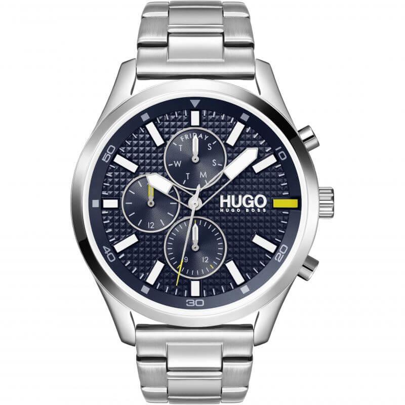 CHASE Blue Multifunctional Dial & Steel Bracelet Strap Gents Watch