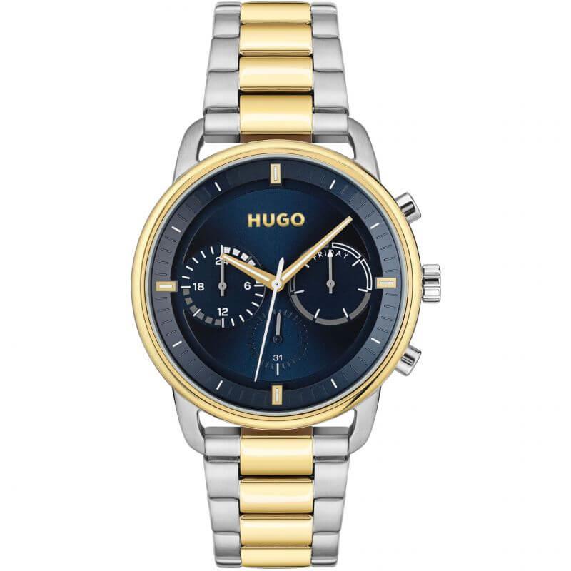 ADVISE Blue Dial Two Tone Bracelet Strap Gents Watch