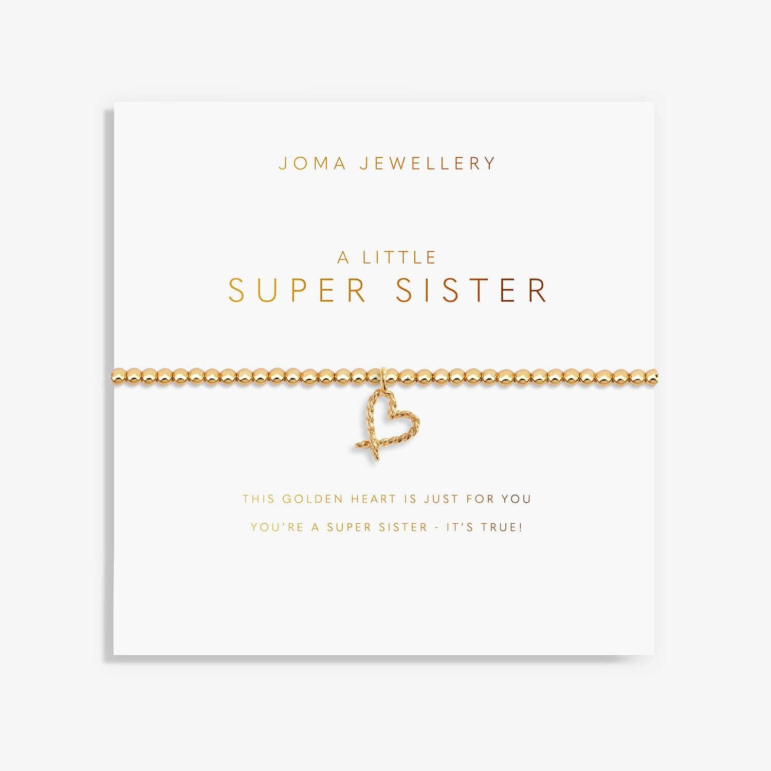 Golden Glow A Little 'Super Sister' Bracelet