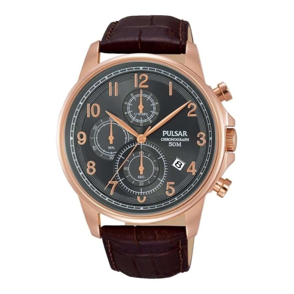 Gents Rose Gold Chronograph Watch