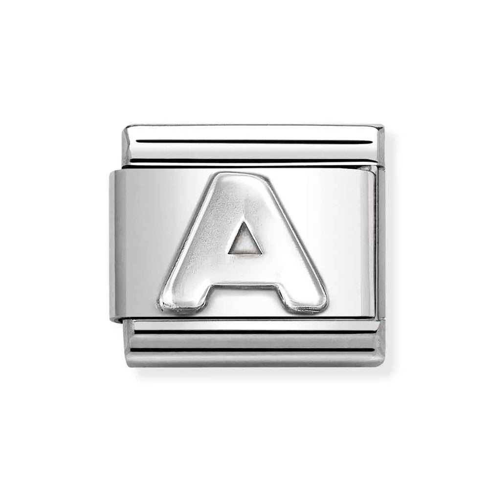 Composable Classic Link Letter A In 925 Silver