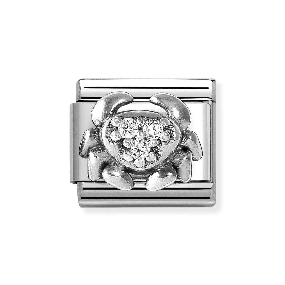 Composable Classic Cancer Zodiac Charm In 925 Silver With CZ