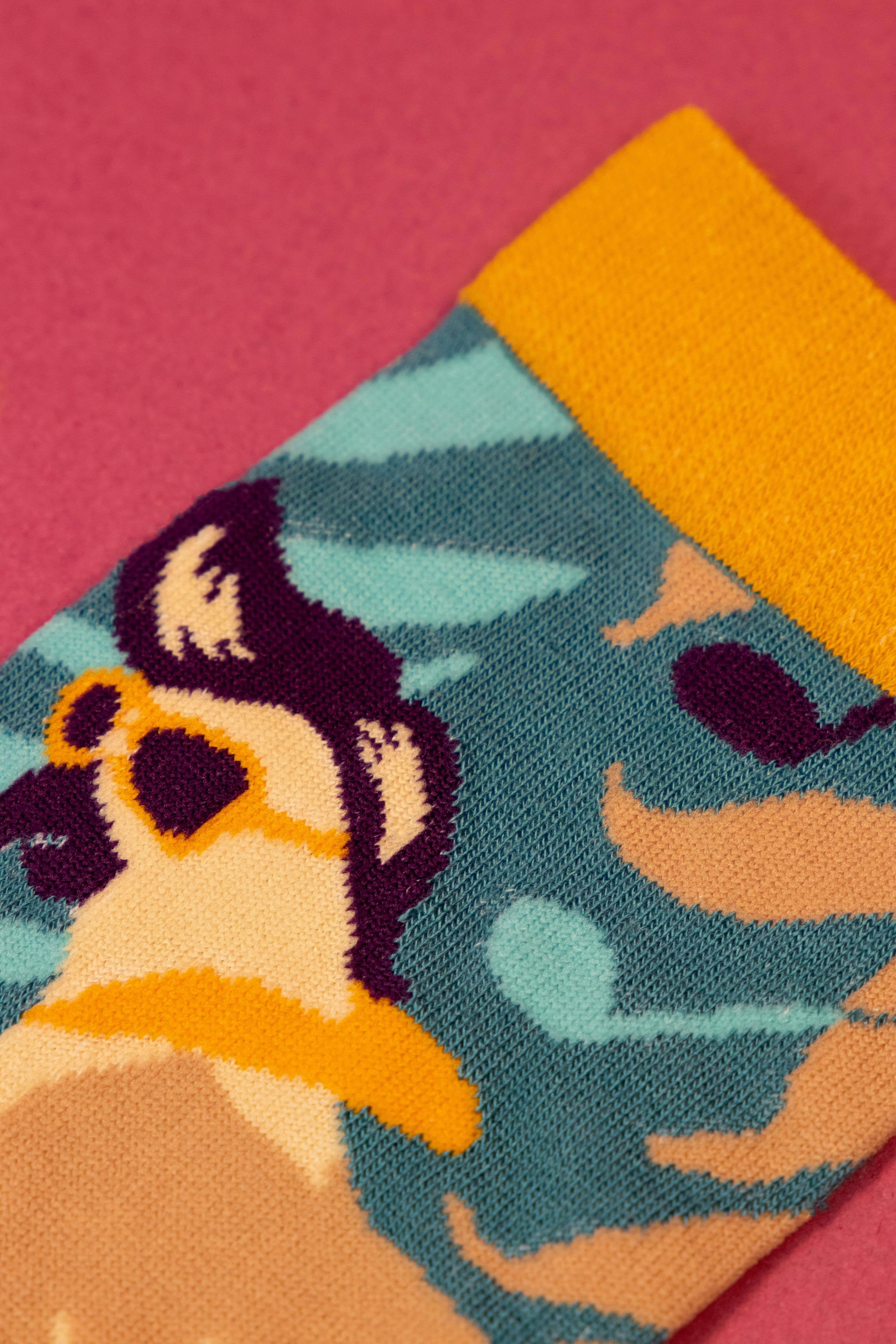 Mens Elvis Cockatoo Socks