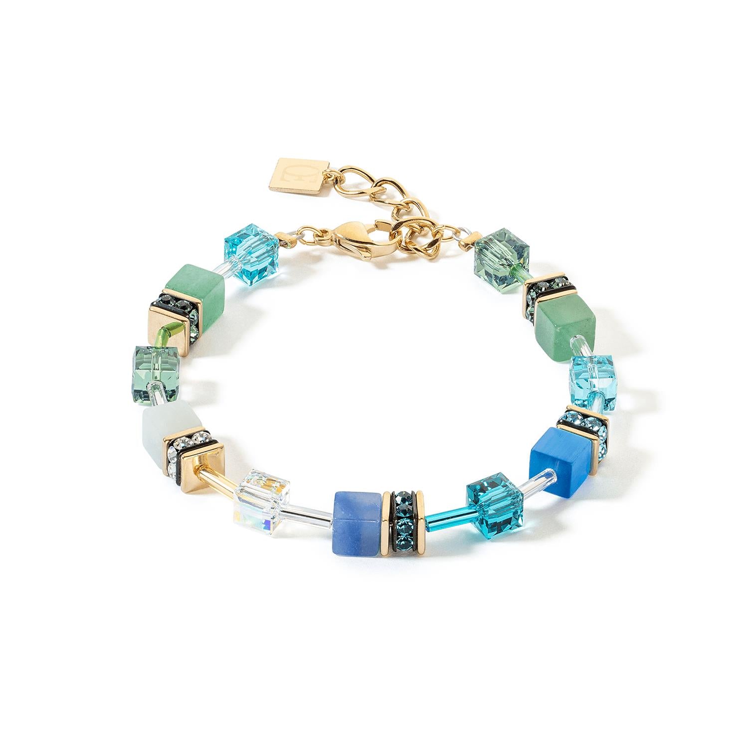 GeoCUBE Iconic Precious Green Turquoise Bracelet