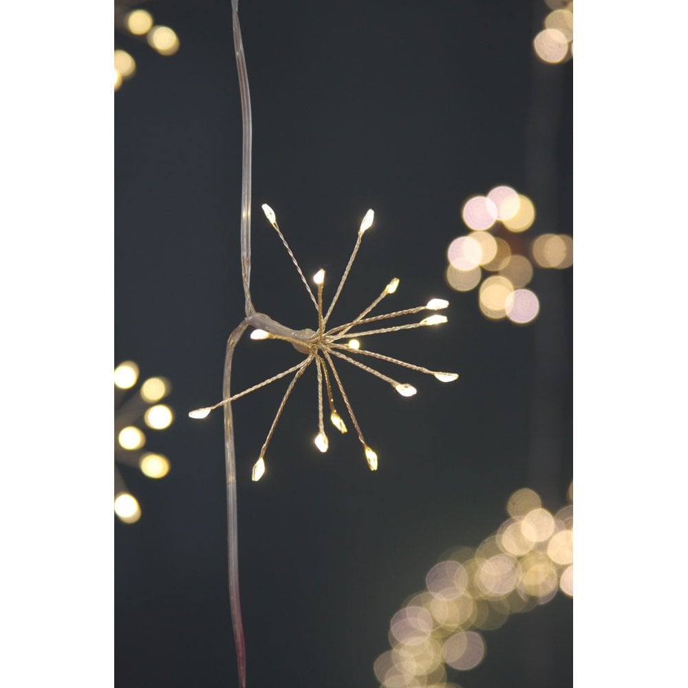 Battery Starburst Chain Silver LED Light Chain