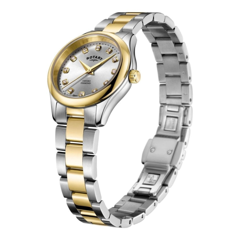 Ladies Bracelet Two Tone Oxford Diamonds Watch