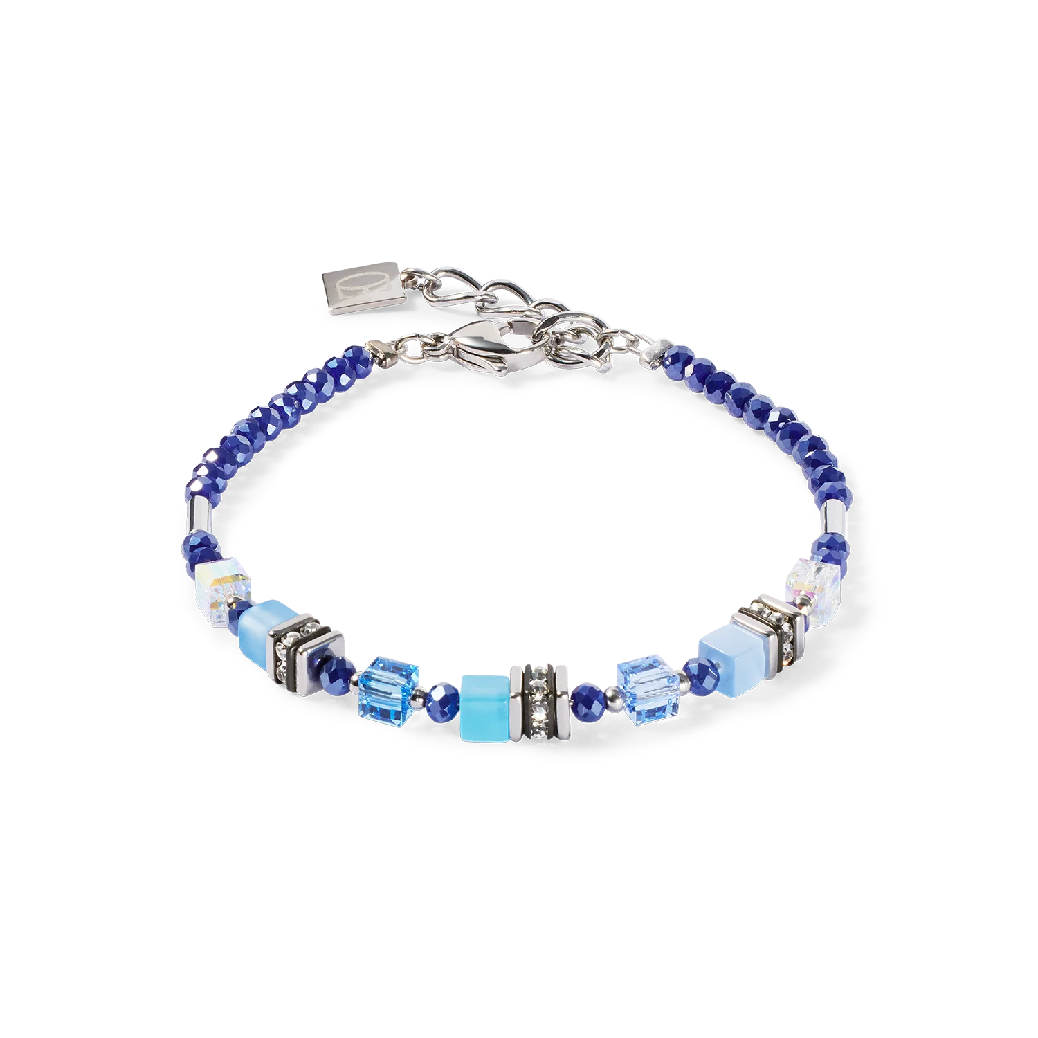 Mini Cubes Blue Bracelet
