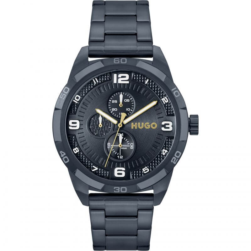 #GRIP Blue Dial Blue IP Bracelet Strap Watch