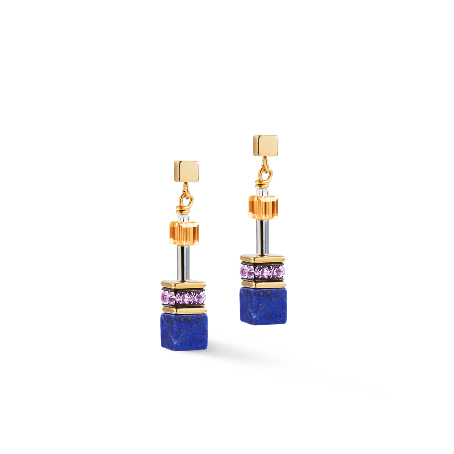 GeoCUBE Iconic Precious Multicolour Motion Earrings