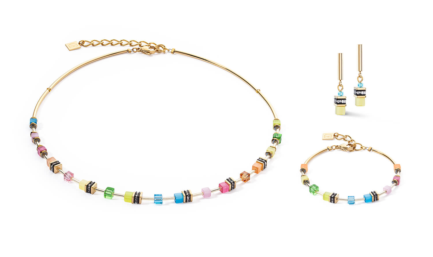 GeoCUBE Lite Mini Earrings In Multicolour