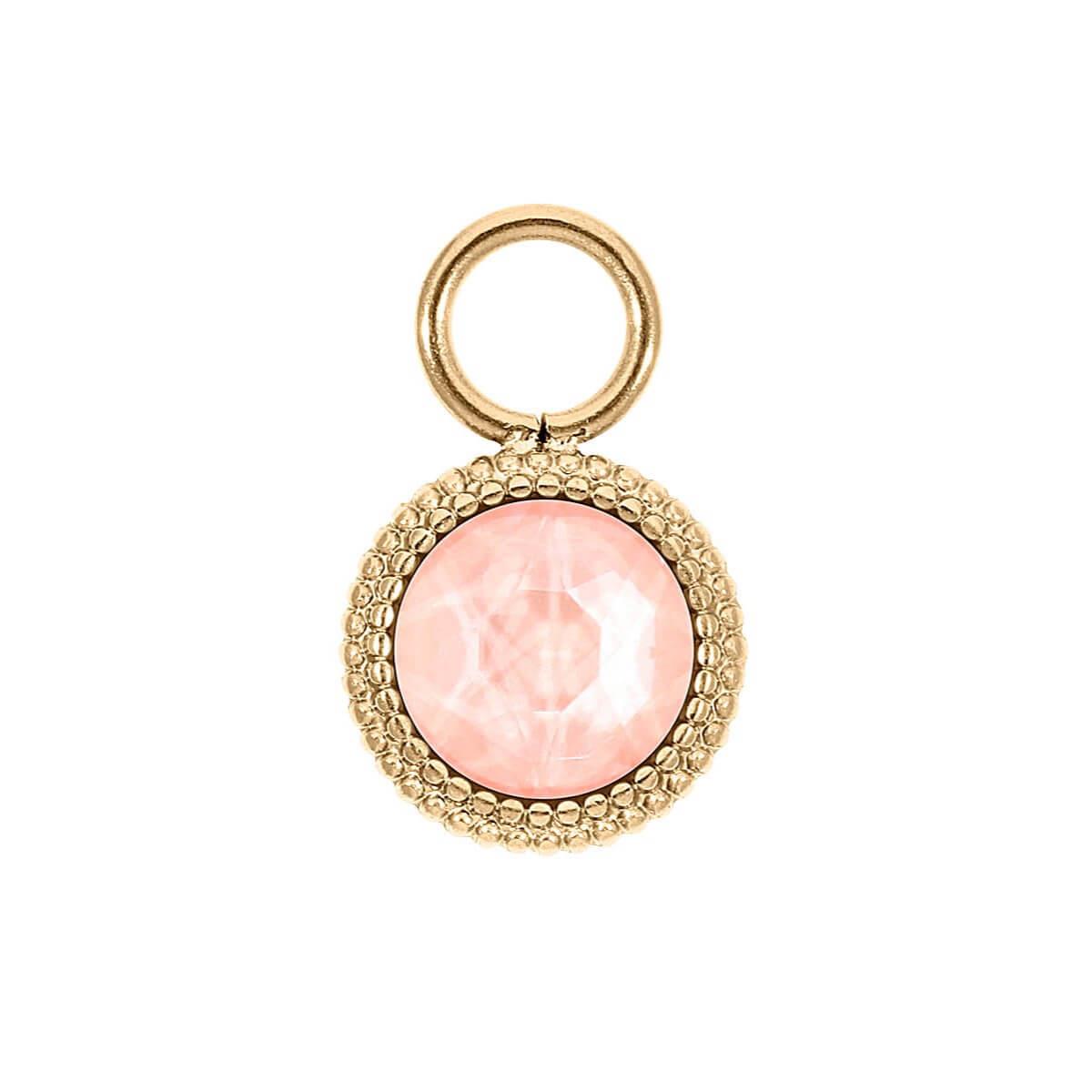 Fabero Flat Crystal Flamingo Ignite 10 mm Charm (G/P)