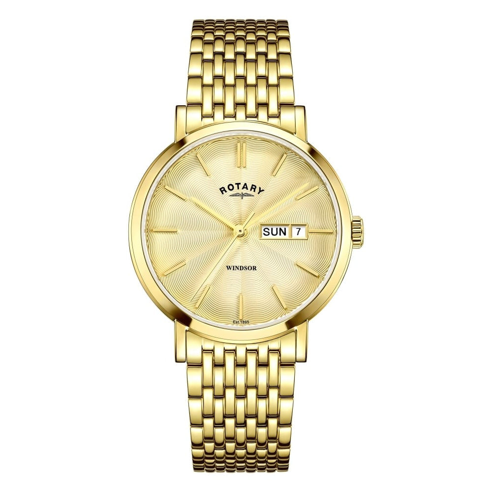 Mens Windsor Gold Bracelet Watch