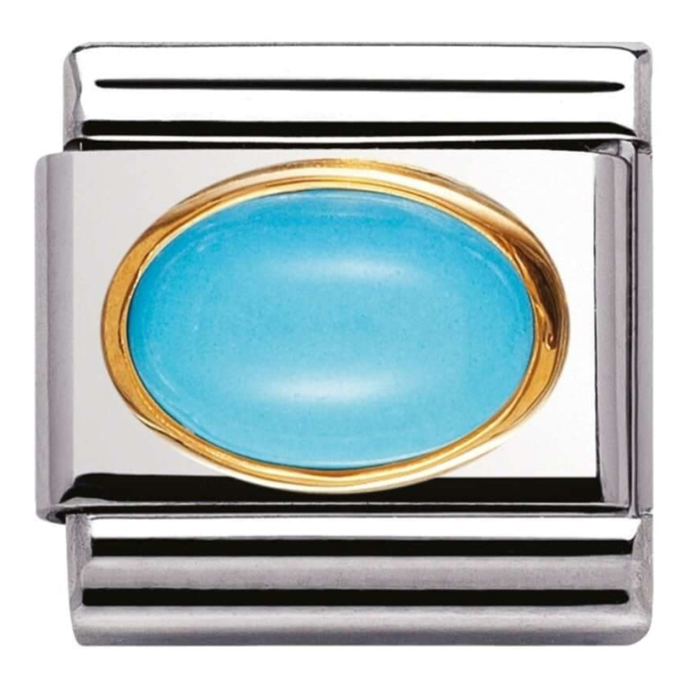 Classic Gold Set Turquoise Link