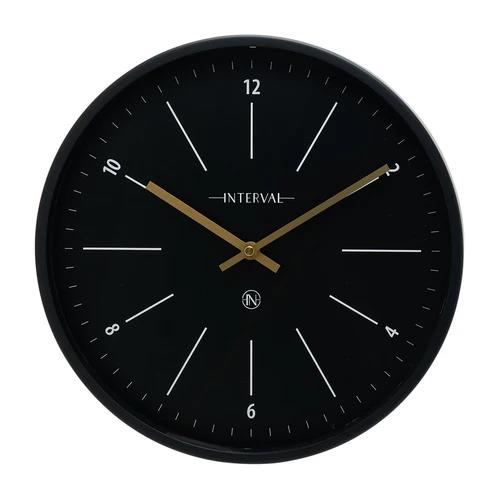 Interval Metal Wall Clock 32cm - Black