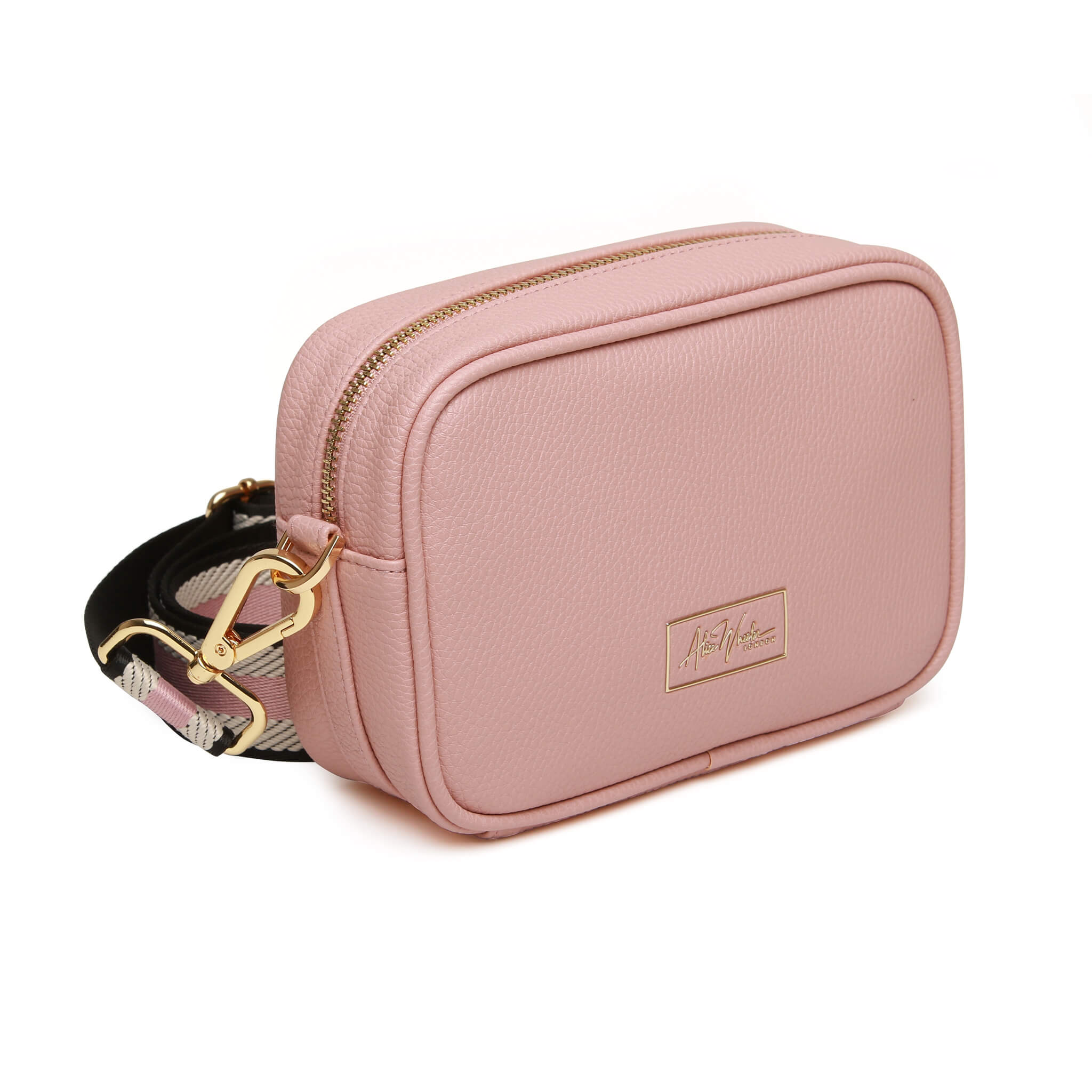 Mini Mayfair W Webbing Strap Bag In Pink