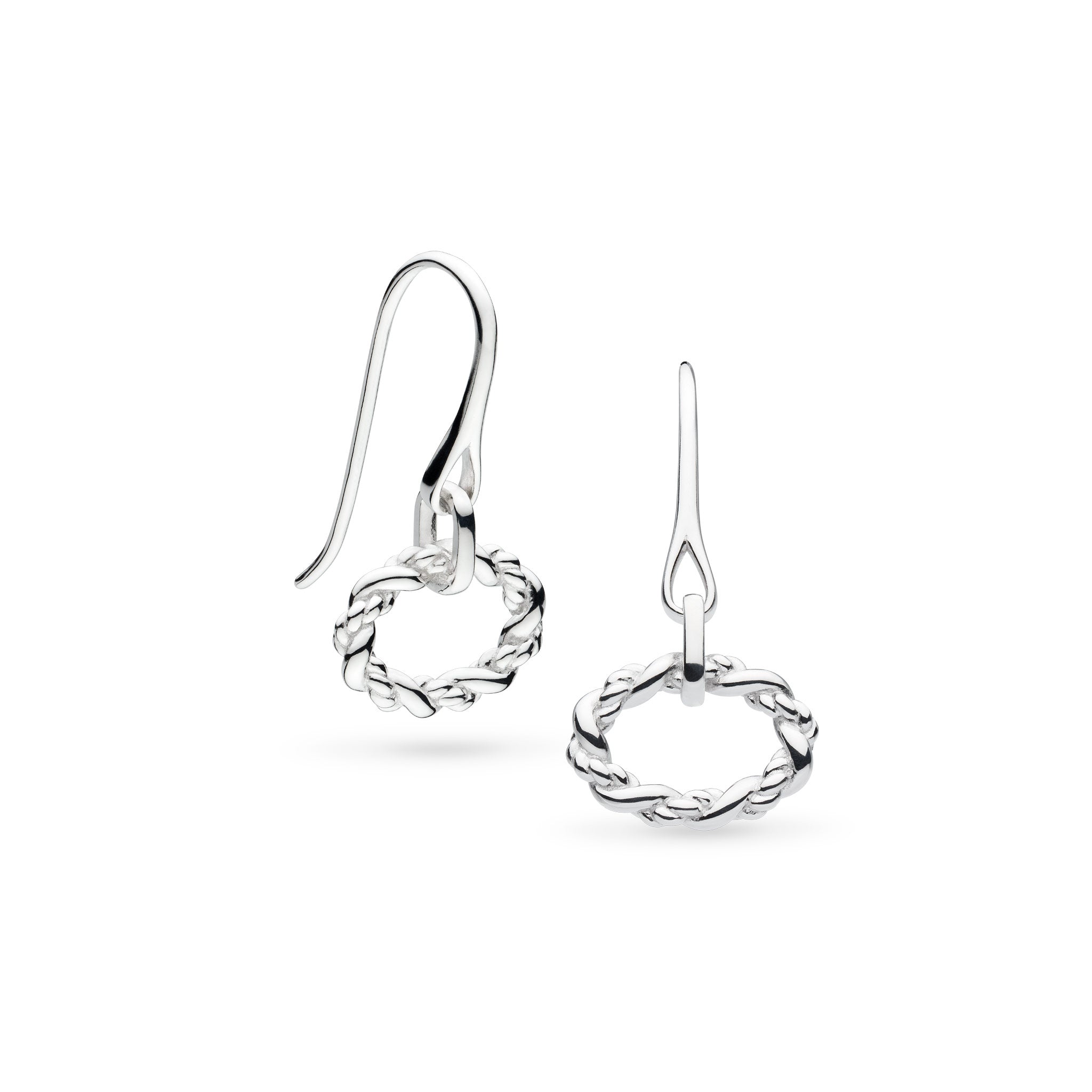 Marina Rope Twist Oval Drop Earrings