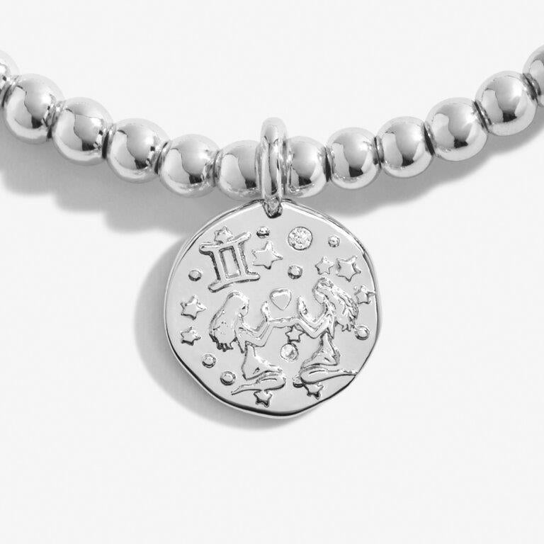 Star Sign A Little 'Gemini' Silver Plated Bracelet