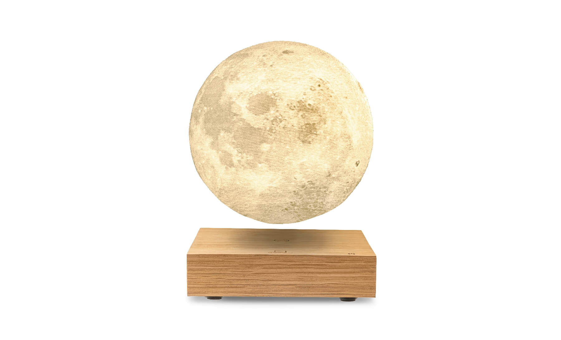 Smart Moon Lamp- Natural White Ash Wood