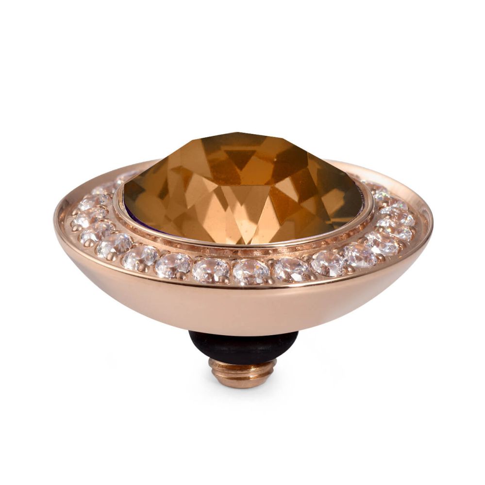 TONDO Deluxe (RG/P) 13mm Light Smoked Topaz Top