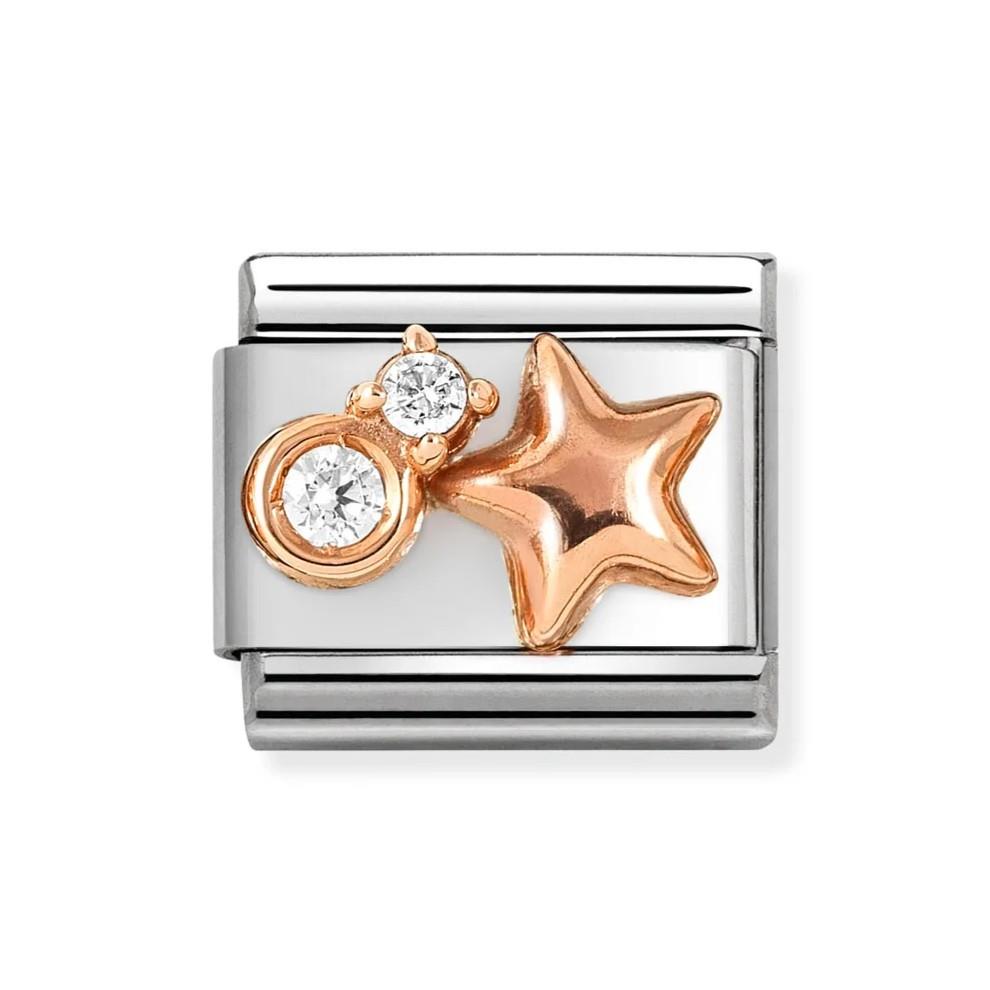 Composable Classic Star With CZ Charm In 9K Rose Gold