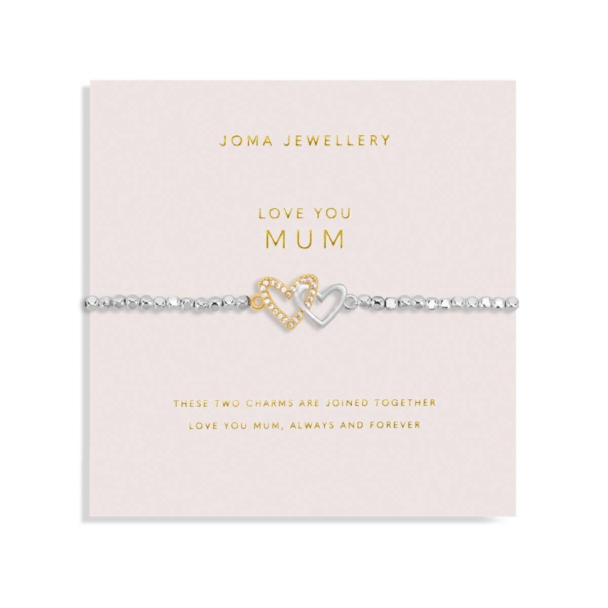 Forever Yours 'Love You Mum' Silver Plated Bracelet