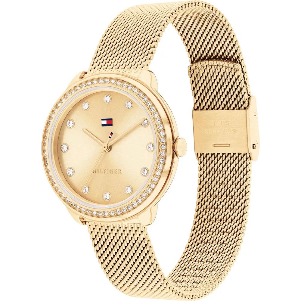 Demi Gold Dial & Gold Plated Mesh Bracelet Strap Ladies Watch