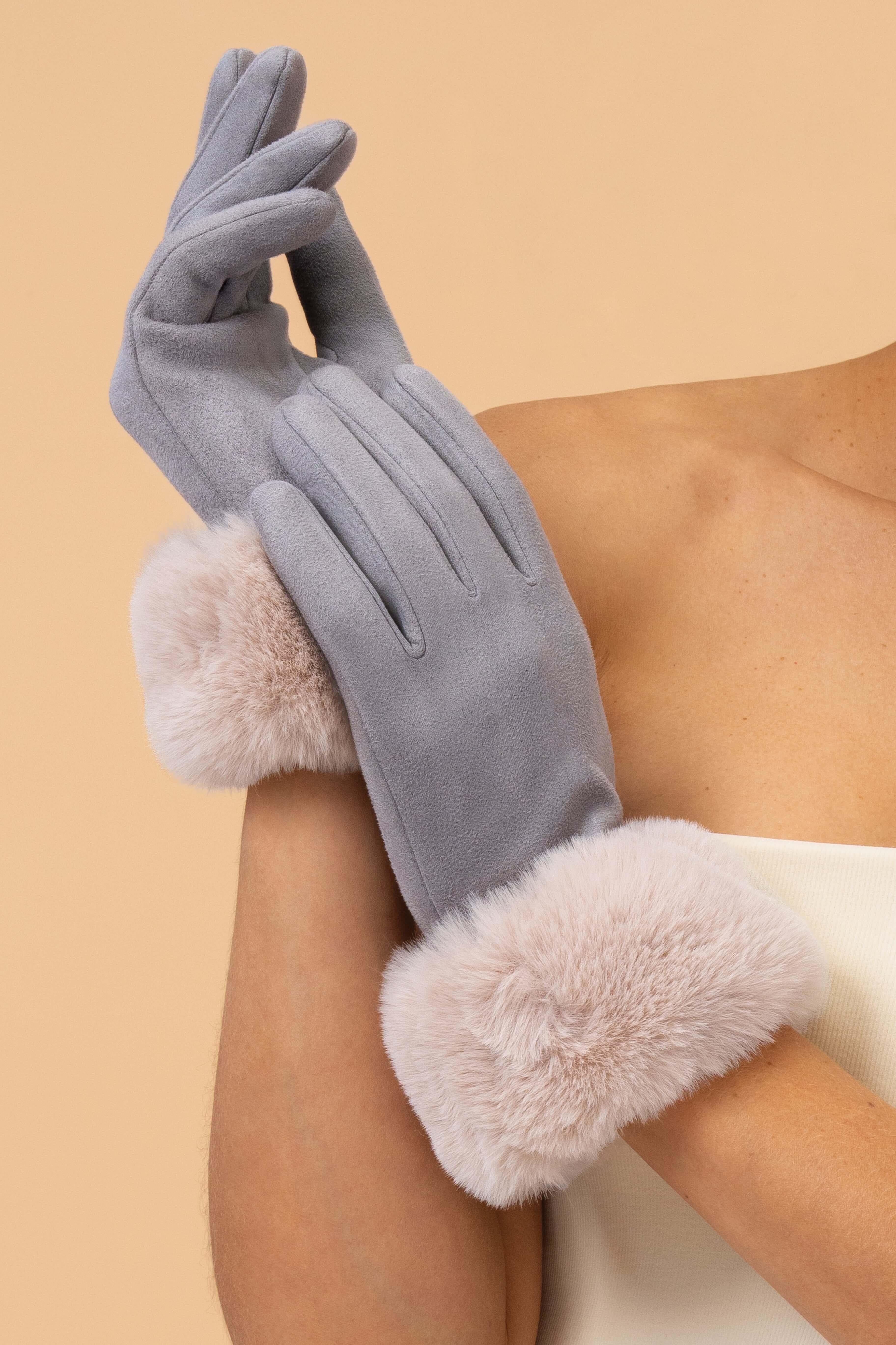Bettina Gloves in Mist/Vanilla
