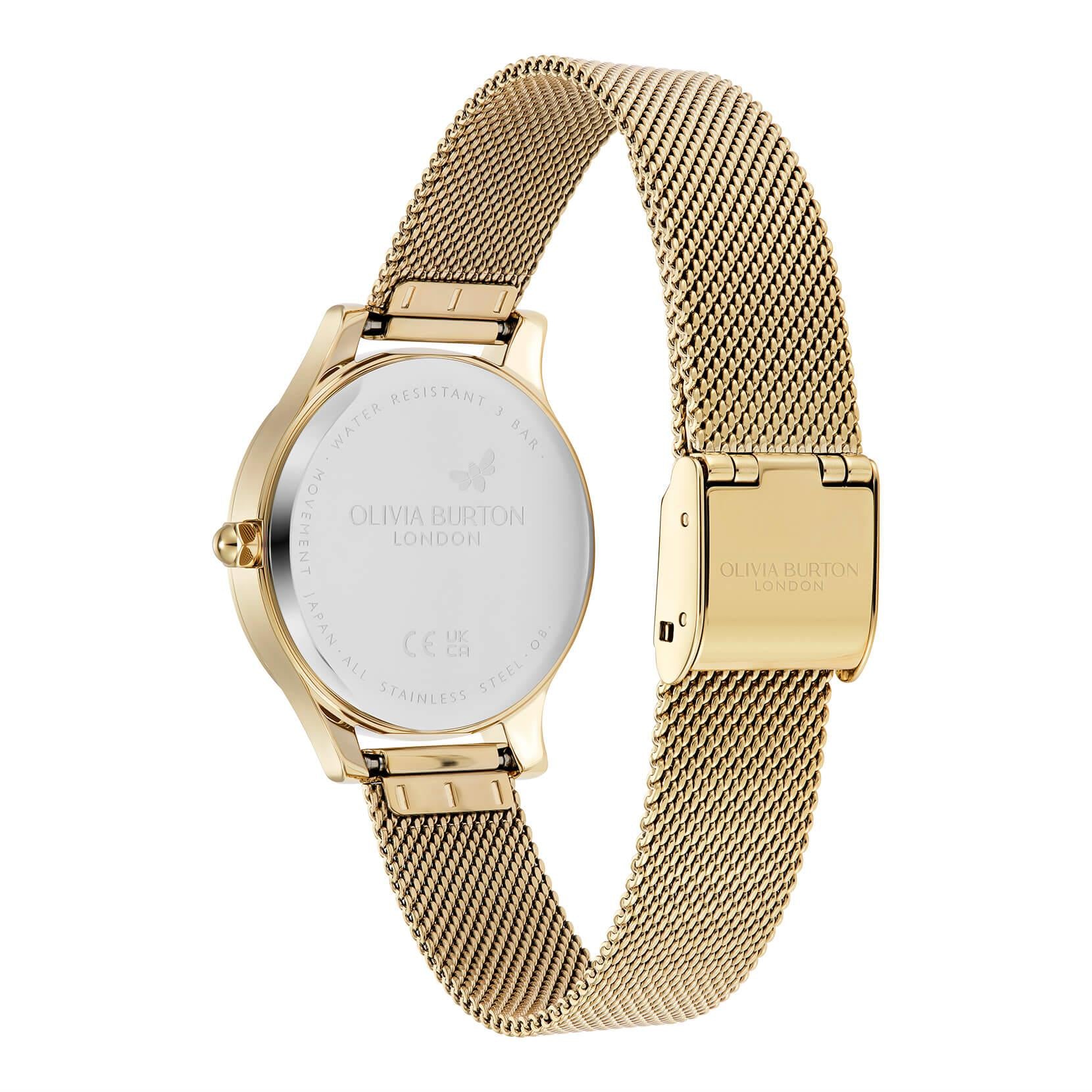 Wonderlust Ivory & Gold Plated Mesh Bracelet Strap Ladies Watch