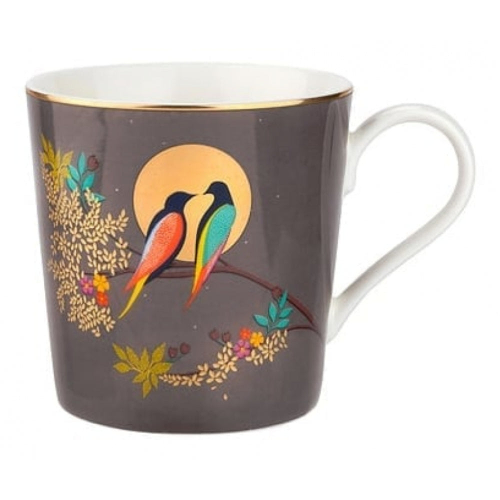The Chelsea Collection Grey Birds Mug
