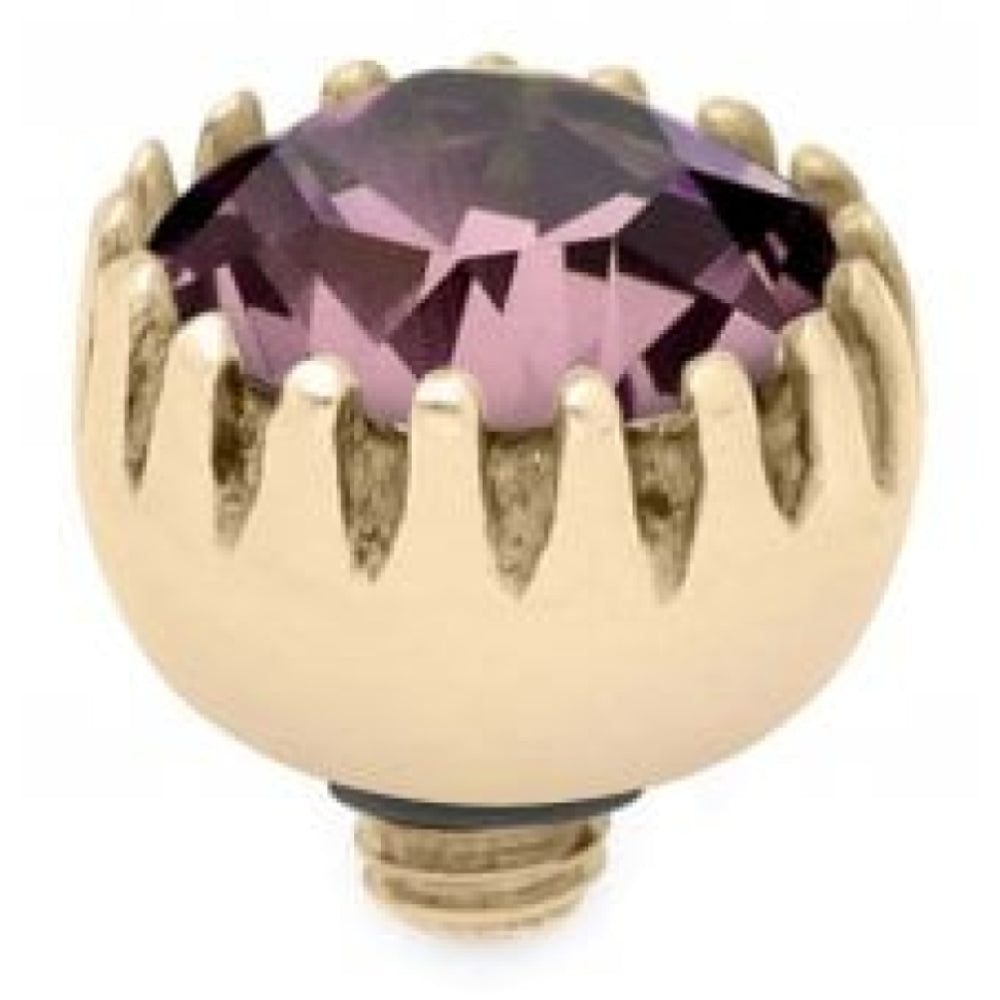Light Rose Crystal Interchangeable Top London (G/P)