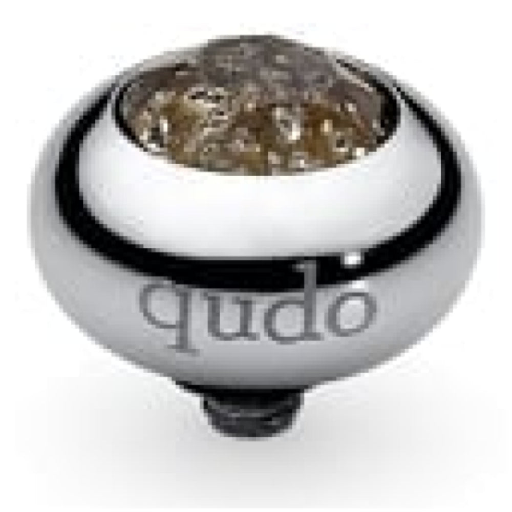 Famosa Tondo 10mm Black Patina In Stainless Steel Ring Top